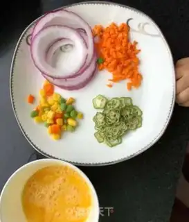 Make Onion eggcake step 0