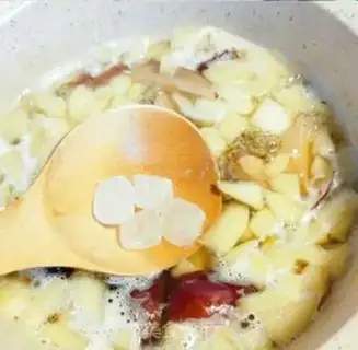 Make ♪ ♪ Mountain apple appetizer soup ♪ step 5