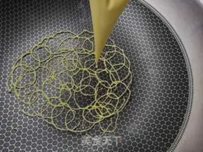 Make A lace egg roll step 9