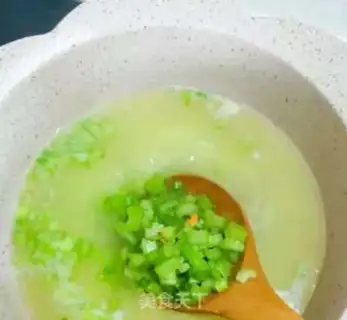 Make Celery carrot congee step 3