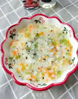 Make Celery carrot congee step 6