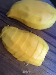 Make Coconut mango rice step 2