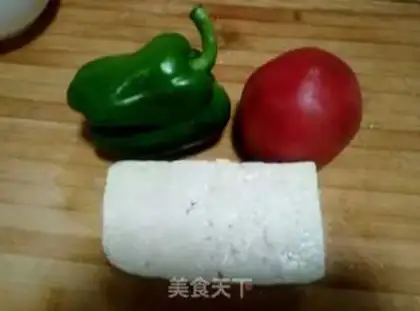 Make Pepper fried tofu step 0
