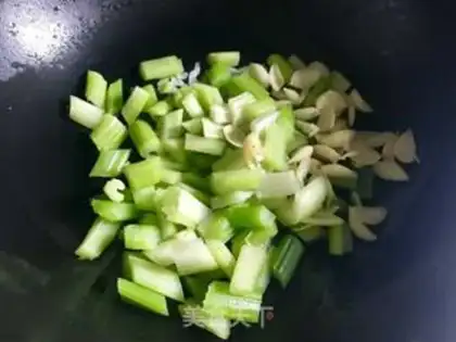 Make The Celery Lily step 2
