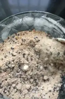 Make Red sugar, black sesame rice pie step 5