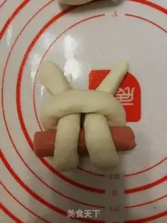 Make Ham sausage rabbit rolls step 10