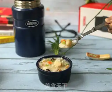 Make Porridge for mushroom cod step 13