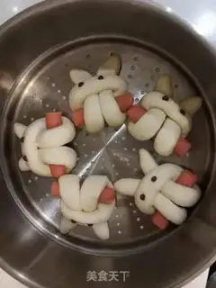 Make Ham sausage rabbit rolls step 13