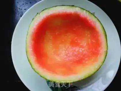 Make Watermelon jelly step 1