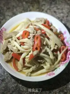 Make Seafood mushroom fried meat step 10