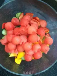 Make Watermelon fruit and vegetables step 3