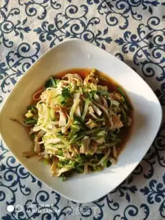 Make cucumber tofu step 3