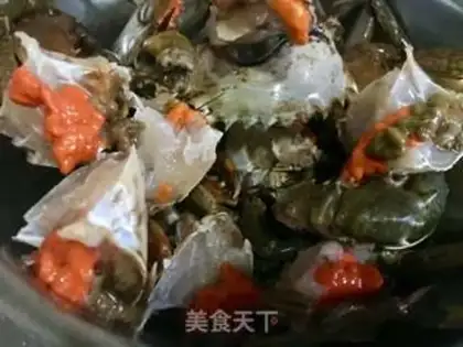 Make Spicy crabs step 2
