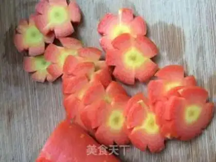 Make Autumn carrots step 1