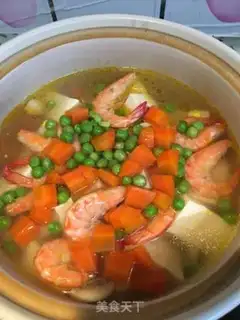 Make Five colours of shrimp tofu step 6