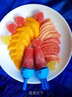 Make Fruit melon ice step 5