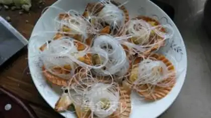 Make Scallop fan steam step 4