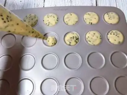 Make Black sesame pretzels step 8