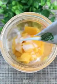 Make Mango milk ice cream step 3