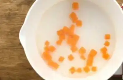 Make Carrot mud step 1