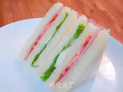 Make Ham salad sandwich step 10
