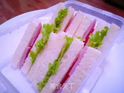 Make Ham salad sandwich step 11
