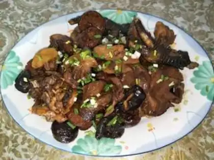 Make Frozen chickens with mushrooms step 7