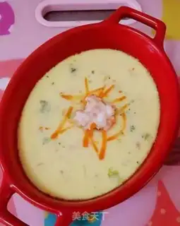 Make Vegetable shrimp steamed eggs step 6