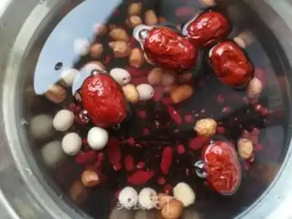 Make Black rice dates for porridge step 2