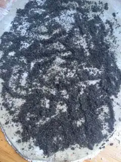 Make Black sesame rolls step 5