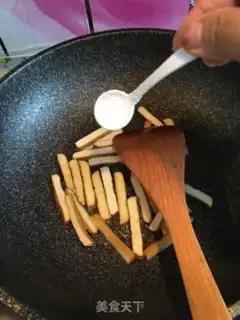 Make Cream fried beans step 3