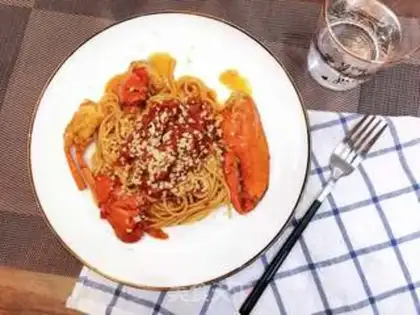 Make Lobster pasta step 6