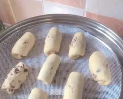 Make Milk and bean rolls step 10