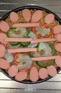 Make Spaghetti pizza step 4