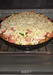 Make Spaghetti pizza step 5