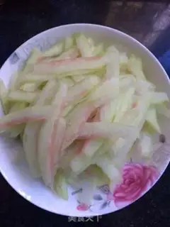 Make Green pepper for watermelon step 3