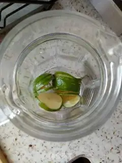 Make Lemon melon juice step 1