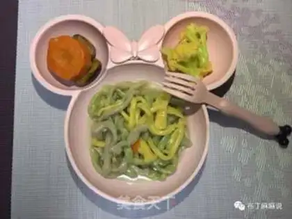 Make Three-color handmade noodles step 6