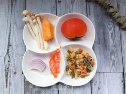 Make Salmon pasta step 0