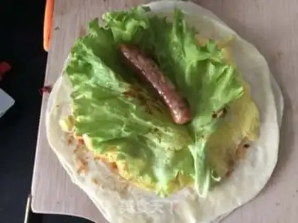 Make Egg sausage burrito step 11