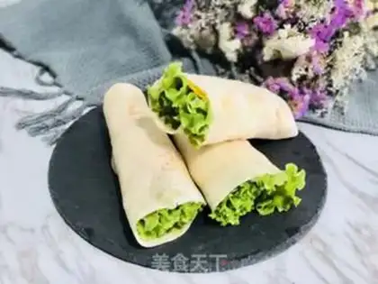 Make Egg sausage burrito step 13