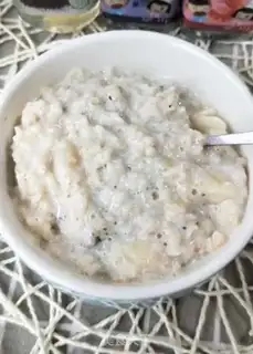 Make Banana milk oatmeal step 5
