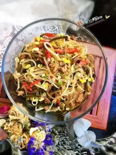 Make The sea with the meat, the bean bud step 8