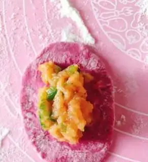 Make A salmon dumpling step 6