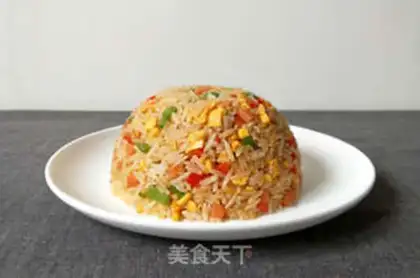 Make Twin pepper ham and egg fried rice step 7