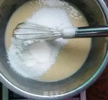 Make Banana milk cake step 1