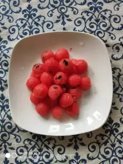Make Watermelon ball step 2