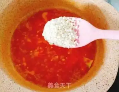 Make Rice Pearl Pump soup step 6