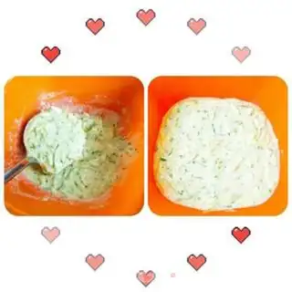 Make Corn paste cucumber omelet step 3