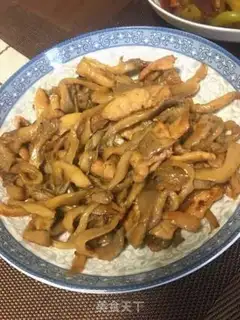 Make Pumpkin fried meat step 2